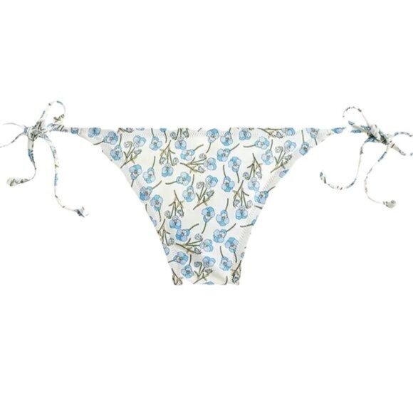 J. Crew Scoopneck String Bikini, Liberty Ros Floral NWT - Picture 4 of 9